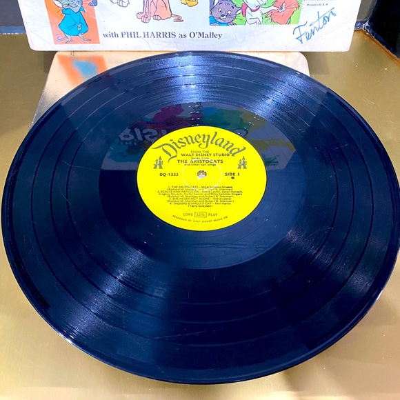WALT DISNEY PRODUCTIONS VTG 1970 THE ARISTOCATS DISNEYLAND VINYL RECORD DQ-1333 - Picture 16 of 16